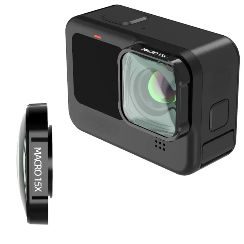 Gopro Action Camera Hero 11 Black - Filtr obiektywu Macro 15X HD do