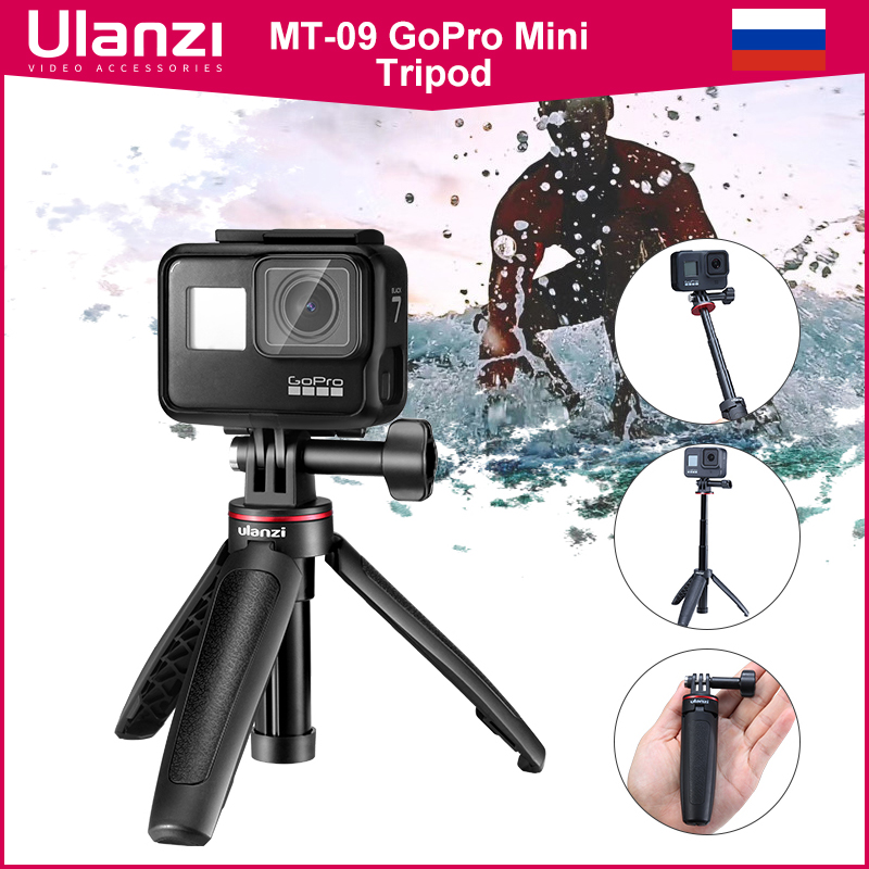 Gopro Action Camera Hero 11 Black - Ulanzi MT-09 przedłużany Gopro Vlog statyw
