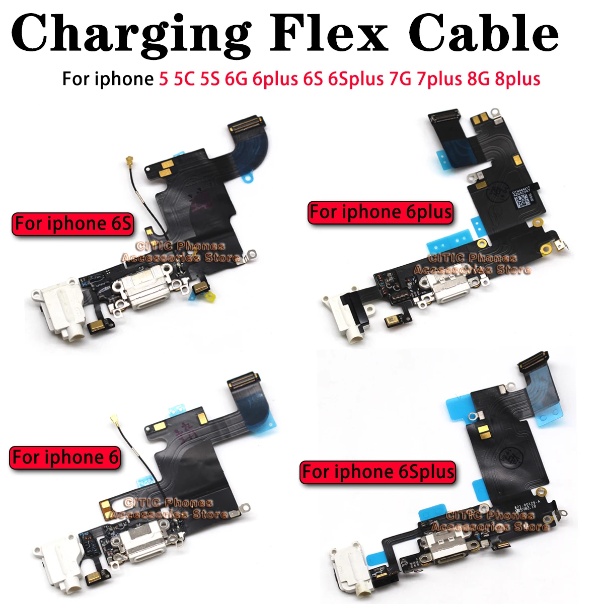Charging Port Flex - 5 szt. Złącze USB do ładowania