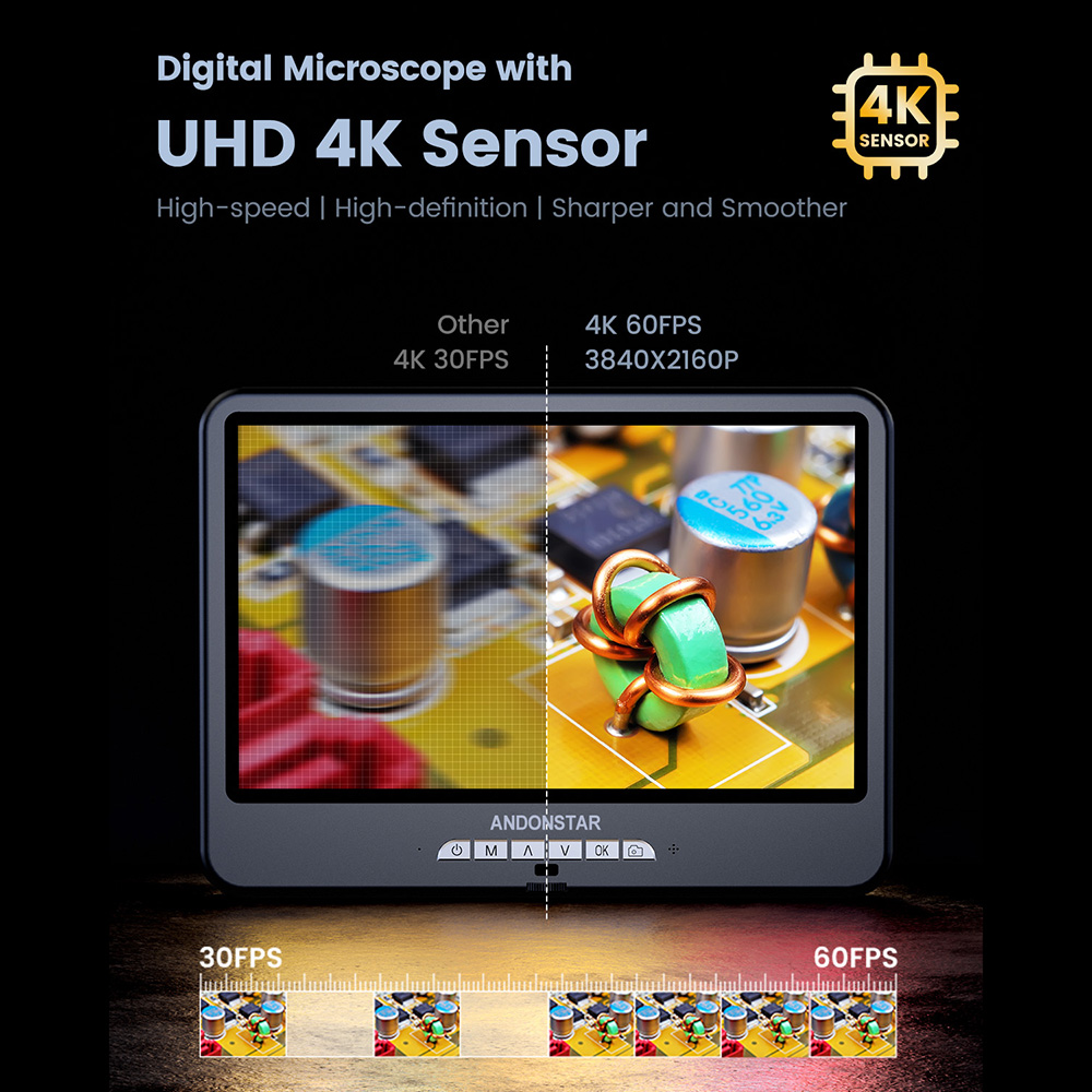 Andonstar 4K 60FPS mikroskop c – Electronics Repair Plus recenzja i cena