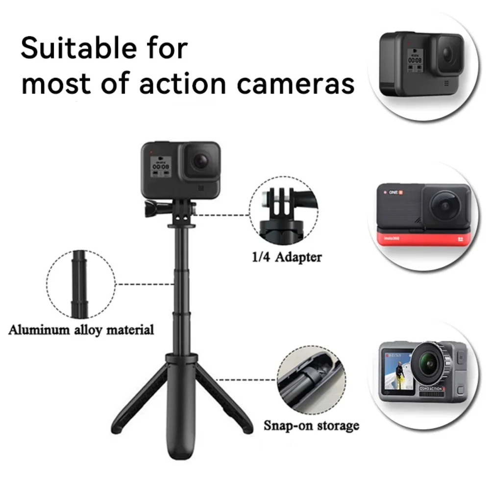 Mini wysuwany statyw Składany  – Gopro Action Camera Hero 11 Black recenzja i cena