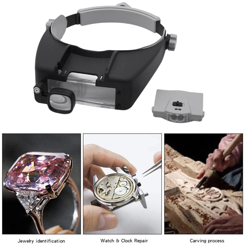 Okulary powiększające LED z mo – Electronics Repair Hobby recenzja i cena